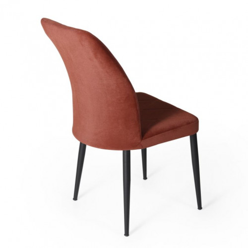 Стул Avn- VIKA Dark Terracotta Velvet,тёмный терракотовый 