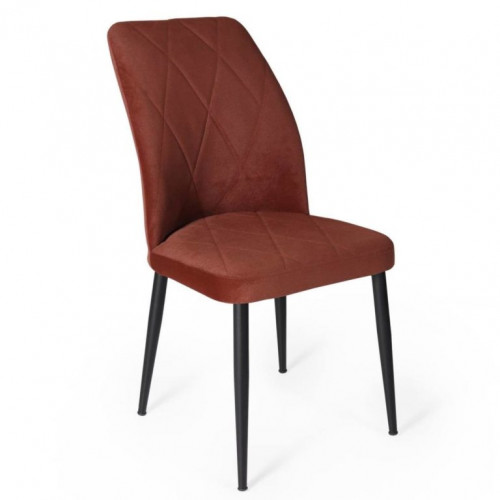 Стул Avn- VIKA Dark Terracotta Velvet,тёмный терракотовый 