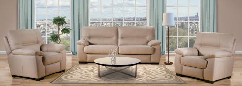 Комплект мягкой мебели BLN- Шеннон (экокожа, беж)
