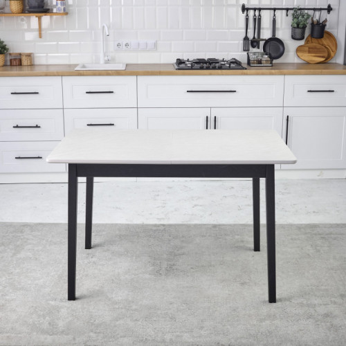 Стол раскладной (дерево, МДФ, HPL) Ont- Леонардо 120/160 см Серо-бежевый