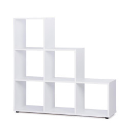 IDEA Книжный шкаф BERGAMO 1 белый