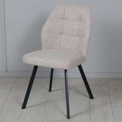 Стул обеденный TOP- Окси бежевый (ноги черный)     