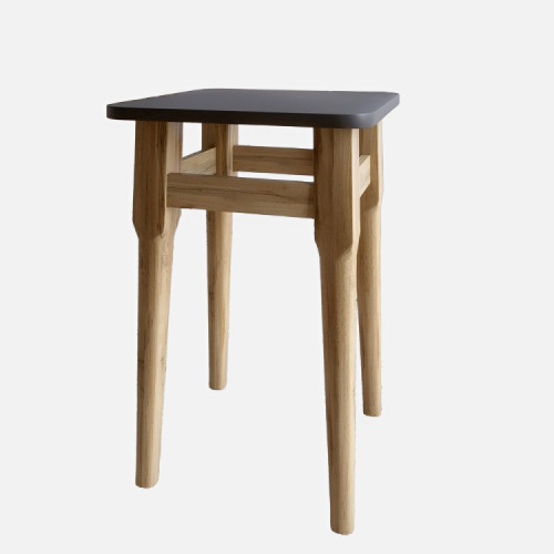 2 табурета на кухню LION- Майами кромка ПВХ 2 мм Антрацит (LION-041260)