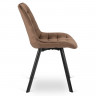 Стул обеденный MEBEL ELITE RICK коричневый велюр