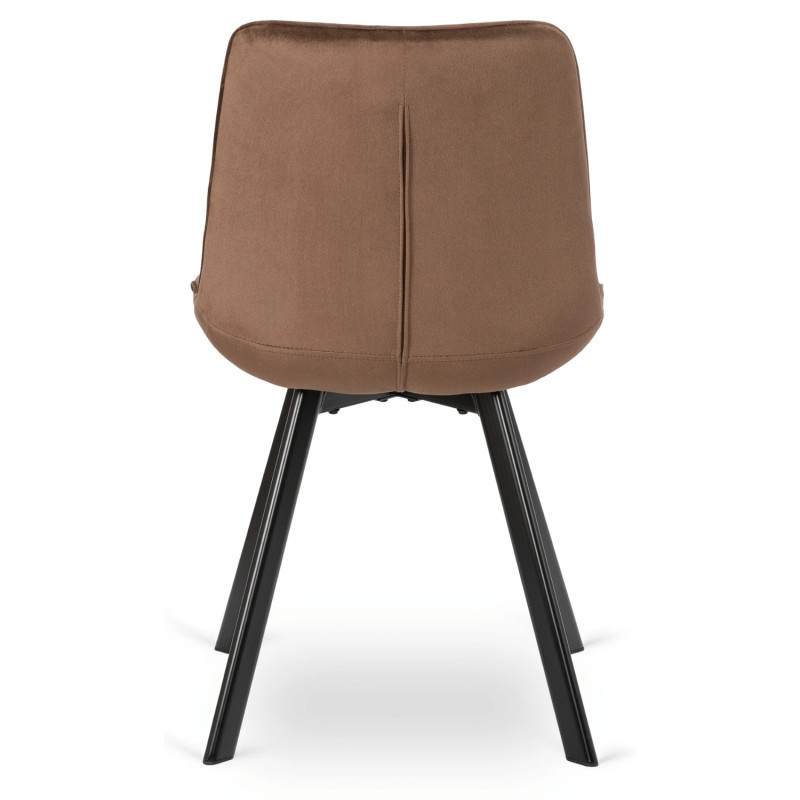 Стул обеденный MEBEL ELITE RICK коричневый велюр