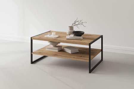 Стол кофейный Helvetia EKO 24N0MJ97 (дуб вотан/черный)