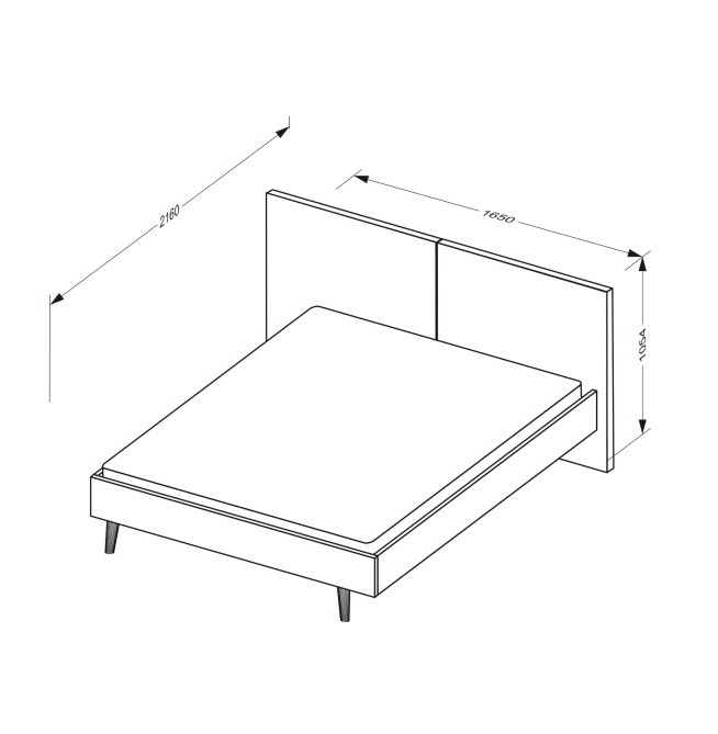 Кровать мягкая MRK- Olivia (Оливия) 1,6х2,0 без каркаса 
