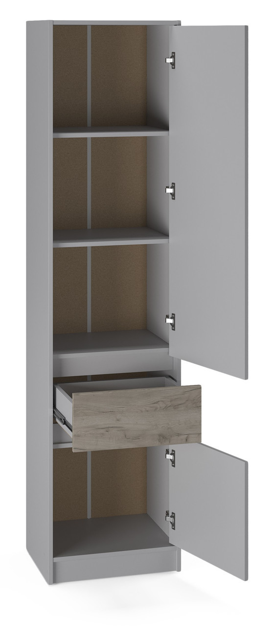 Пенал закрытый EVR- Стайл-500 кашемир + фасад крафт серый