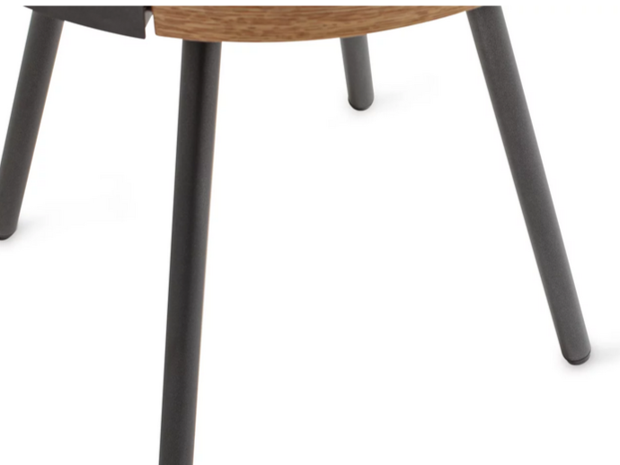 Столик приставной 1 ящик CRV- Valerio, Walnut veneer titanium stone