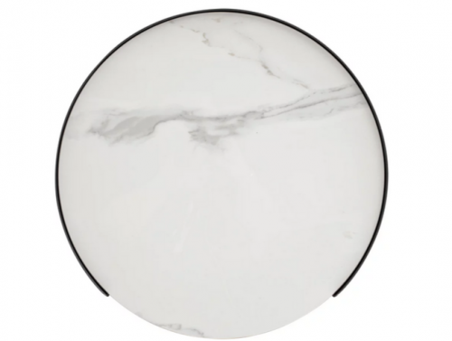 Столик приставной 1 ящик CRV- Valerio, Walnut veneer titanium stone