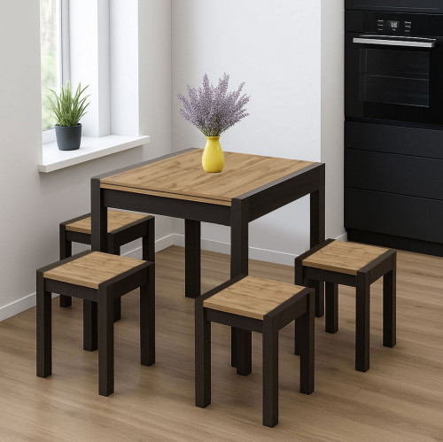 Табурет (комплект 2 шт) ViA- Крос (венге/дуб тахо)