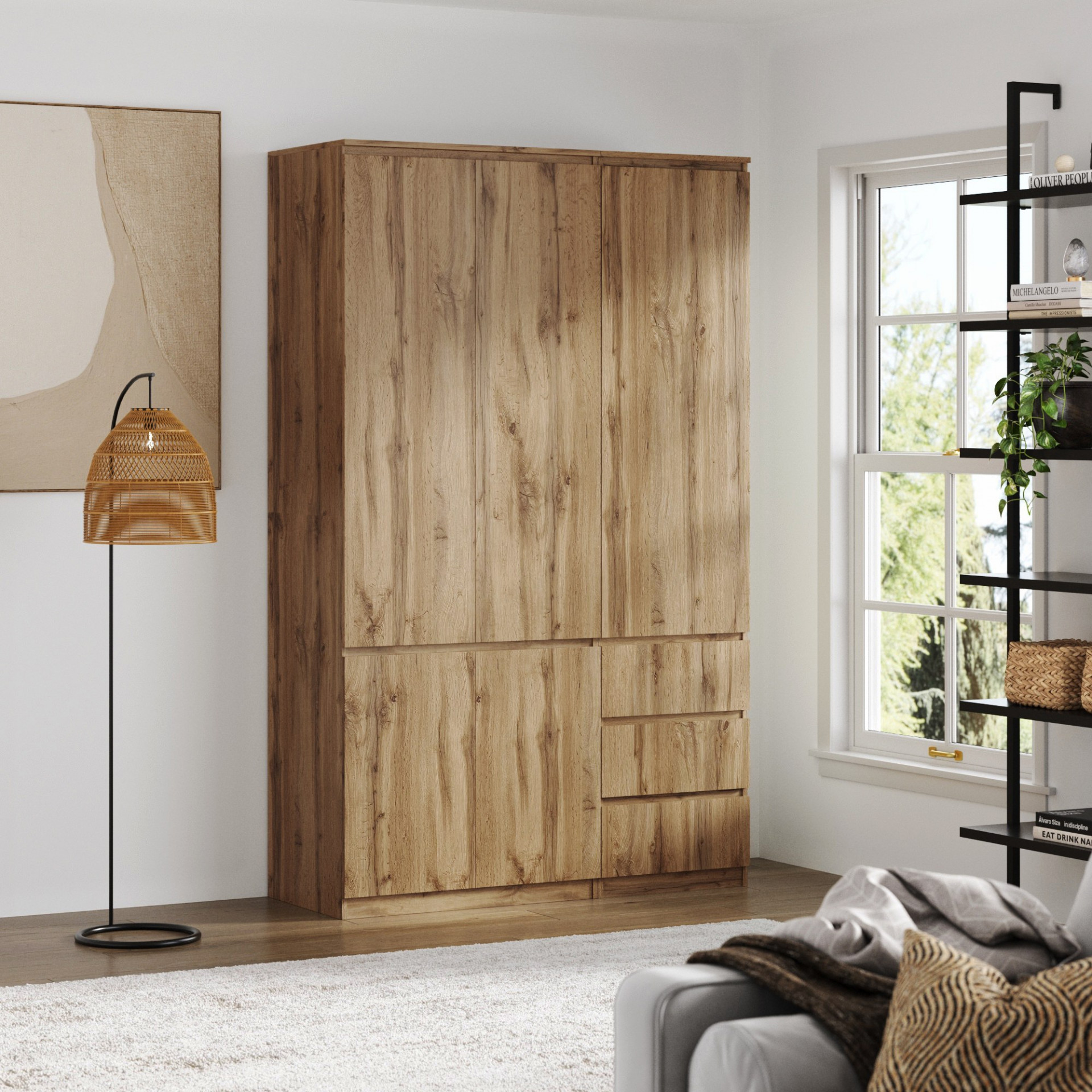 Комплект (ШК-80стиль + ШК-стиль-4ф) KOD- ШК-130 стиль