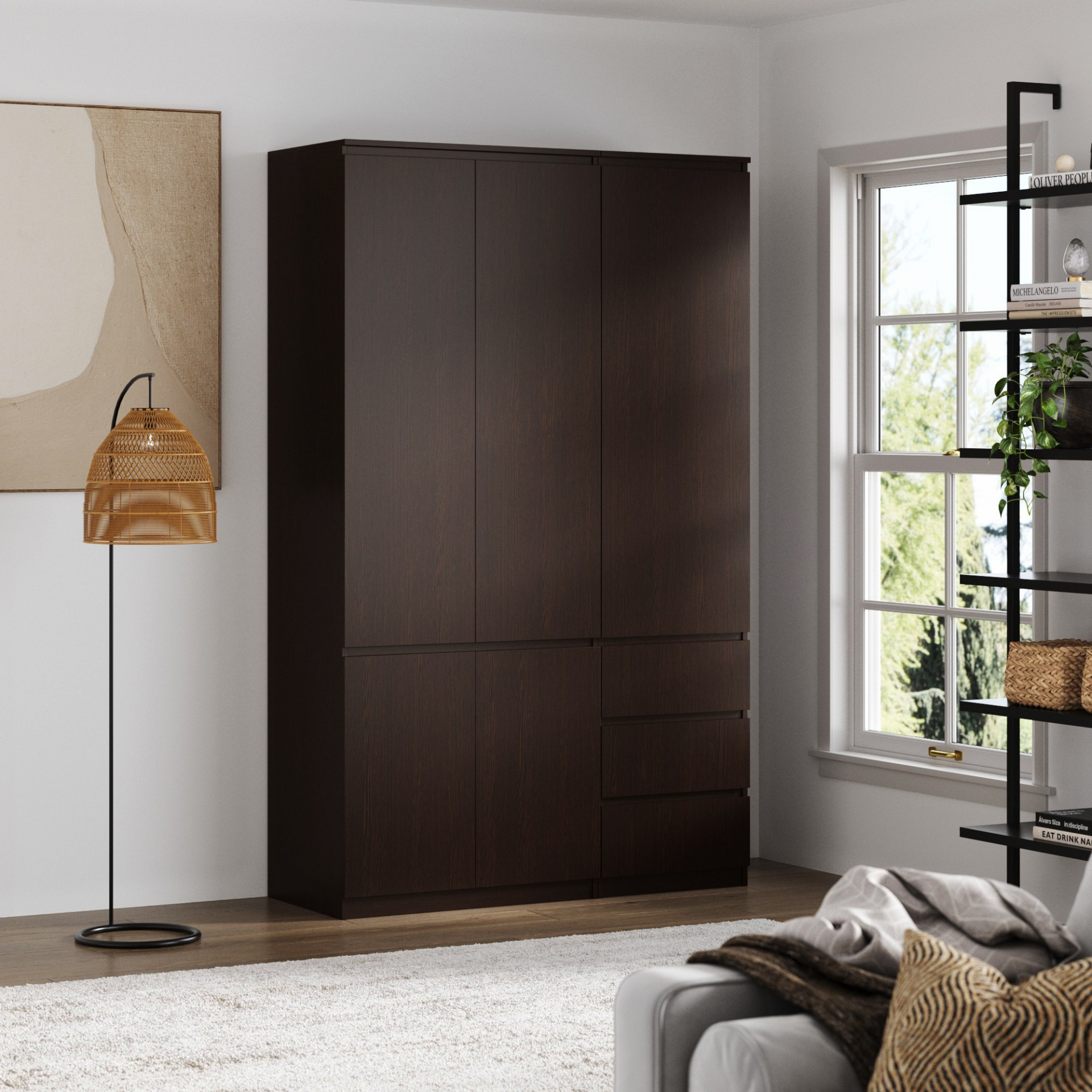 Комплект (ШК-80стиль + ШК-стиль-4ф) KOD- ШК-130 стиль