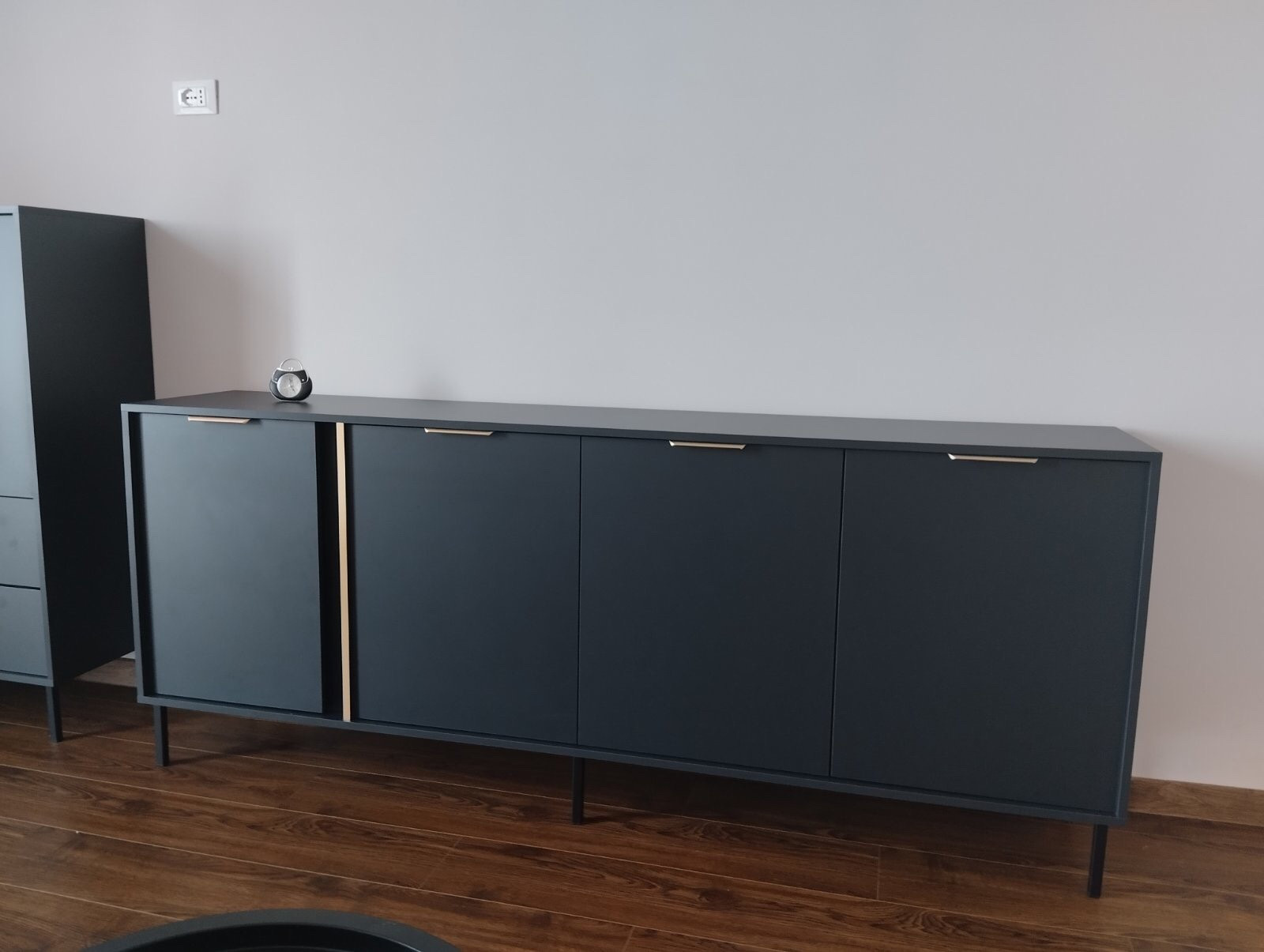 Комод Perfect Home Ларс/Lars 4-дверный 4D/203 Антрацит