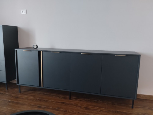 Комод Perfect Home Ларс/Lars 4-дверный 4D/203 Антрацит