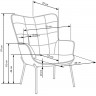 Мягкое кресло для отдыха PL- HALMAR CASTEL 2