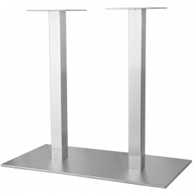 Опора для стола STL- MILANO DOUBLE INOX (основание 80х40 см, высота 57 см, 72 см и 110 см)