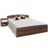 IDEA Двуспальная кровать 60341 орех/белый