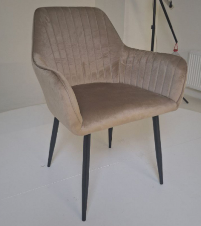 Кресло AMF- Venera-C черный/ткань капучино 