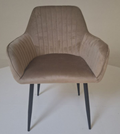 Кресло AMF- Venera-C черный/ткань капучино 