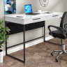 Стол компьютерный AMF- Campari Cr1200 (1200х500х800Н) черный / белый