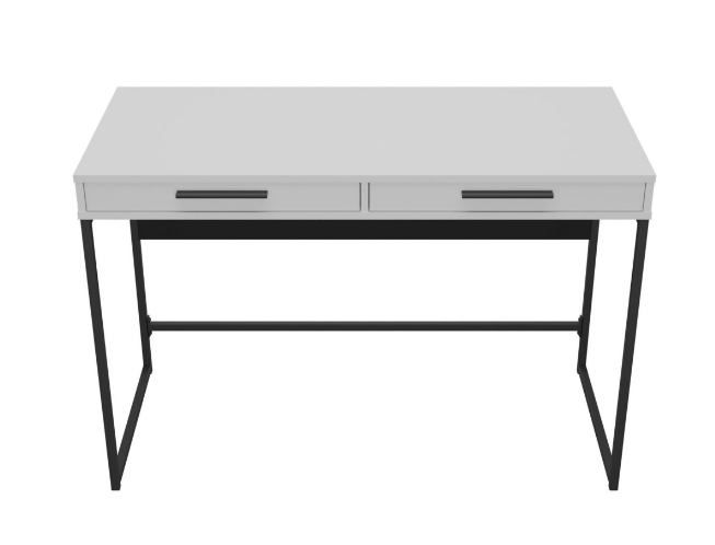 Стол компьютерный AMF- Campari Cr1200 (1200х500х800Н) черный / белый