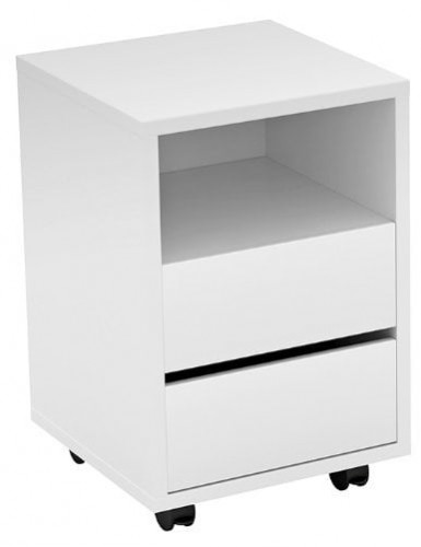 Комплект письменный стол + тумба Helvetia AGAPI 2497LZ07 (белый)