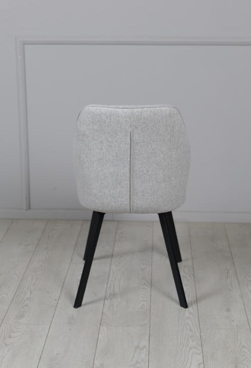 Стул обеденный TOP- Окси серый (ноги черный)      