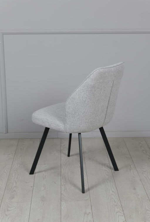 Стул обеденный TOP- Окси серый (ноги черный)      