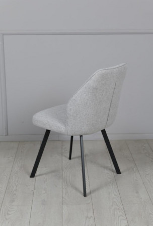 Стул обеденный TOP- Окси серый (ноги черный)      