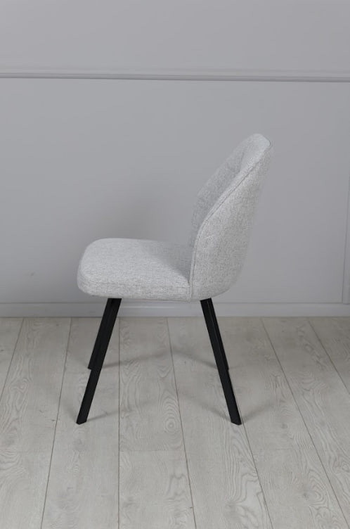 Стул обеденный TOP- Окси серый (ноги черный)      