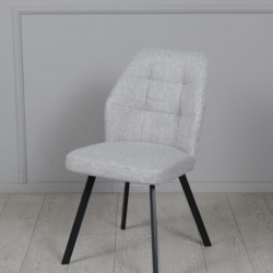 Стул обеденный TOP- Окси серый (ноги черный)      