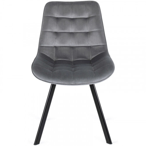 Стул обеденный MEBEL ELITE RICK серый велюр