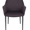 Кресло мягкое NL- MILTON текстиль рогожка (черный баклажан)