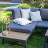 Комплект модульной садовой мебели Siesta  Лофт 2 дивана + 1 стол (серый)