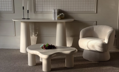 Кресло CRV- Noa Windy dunes поворотное 360°,светло-бежевый