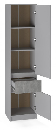 Пенал закрытый EVR- Стайл-500 кашемир + фасад бетон