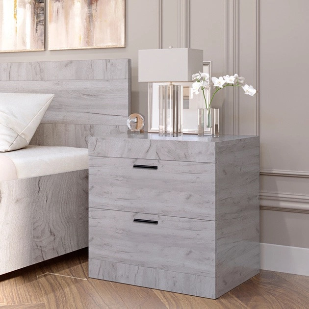 Тумба прикроватная EVR- Соната крафт белый