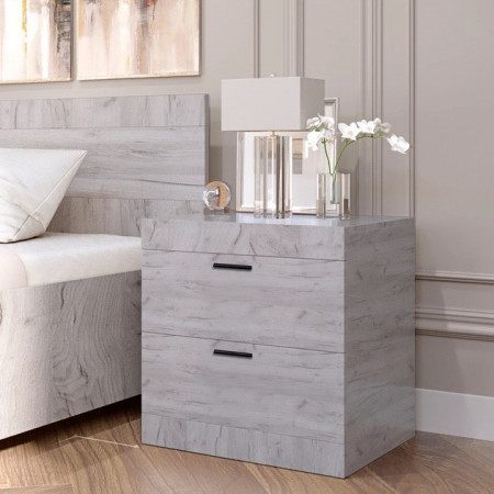 Тумба прикроватная EVR- Соната крафт белый