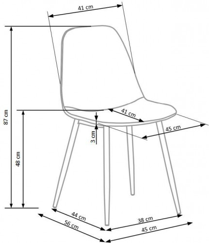 Стул HALMAR K-417 горчица