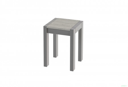 Табурет (комплект 2 шт) ViA- Крос (серый/дуб крафт белый)