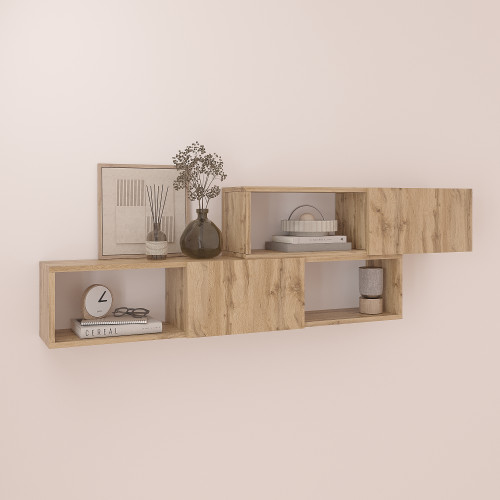 Полка навесная настенная 46х150х22 см KOD- ПК-9