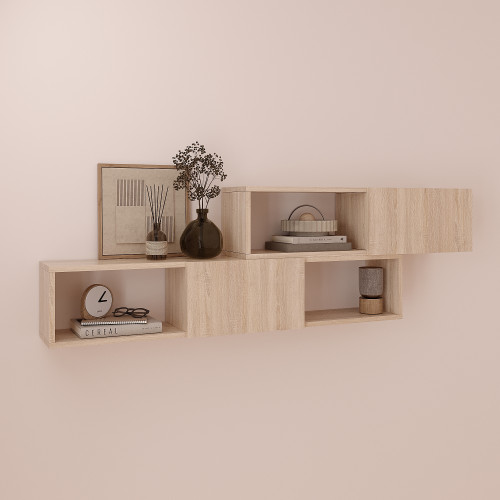 Полка навесная настенная 46х150х22 см KOD- ПК-9