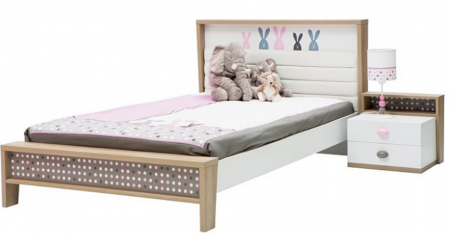 Кровать с мягким изголовьем MLX- Banny (Кролик)