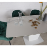 Стол обеденный модерн NL- OREGON белый (120/160*85*76 cm керамика) 