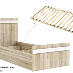 Кровать односпальная KSt- "Ида" /  "Ida" 100х65х205 см
