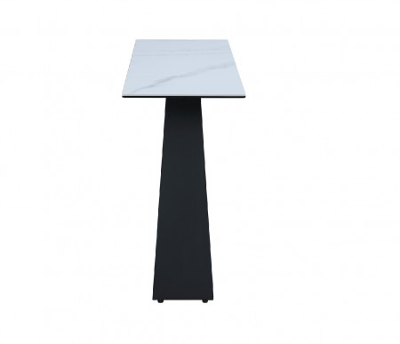 Консольный стол VTR- Бруно (белый мрамор/черный)