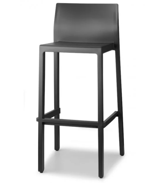 Стул барный пластиковый VLL- SCAB KATE (белый, антрацит)