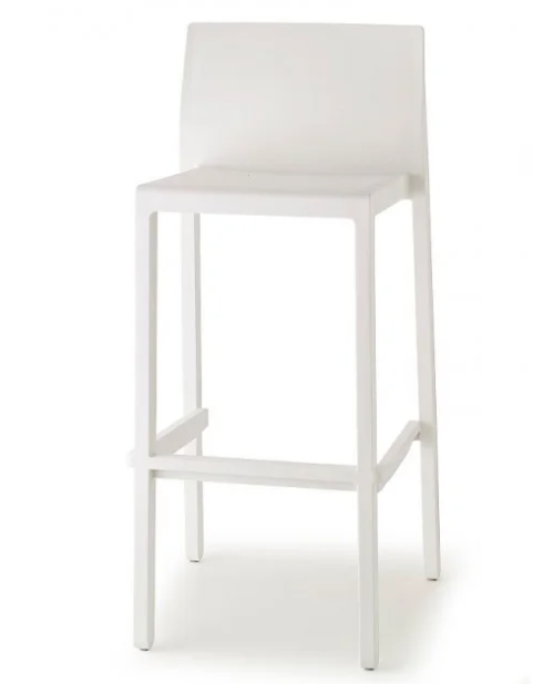Стул барный пластиковый VLL- SCAB KATE (белый, антрацит)