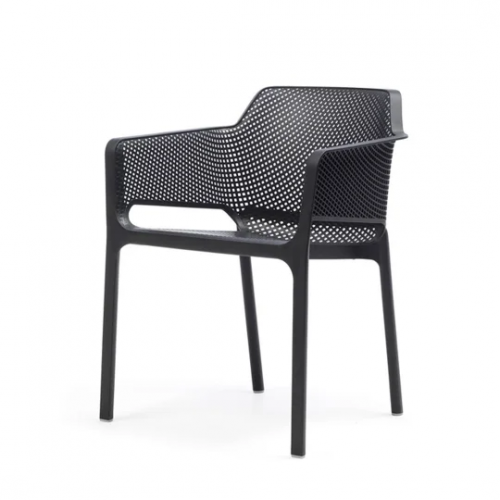 Комплект Nardi DEI- стол Clipx 70 см + 4 кресла Net, Antracite 